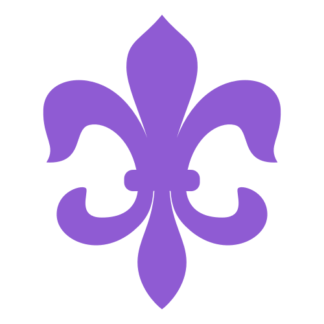 Fleur-de-lis Decal (Lavender)